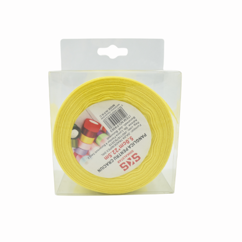 Panglica satin 5 cm x 22.5 m galben SKS Sinkalstar [1]