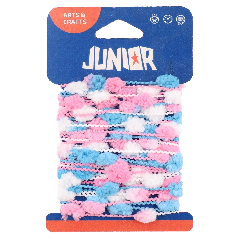 Accesorii craft - Panglica decorativa cu pompoane Crafty Ropy 5m Junior