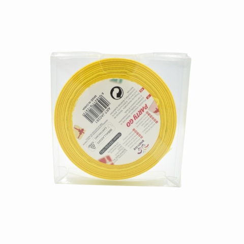 Panglica satin  galbena 1 cm x 23 m Party Go [1]