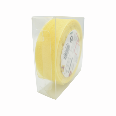 Panglica satin 2.5 cm x 23 m galben Party Go [1]