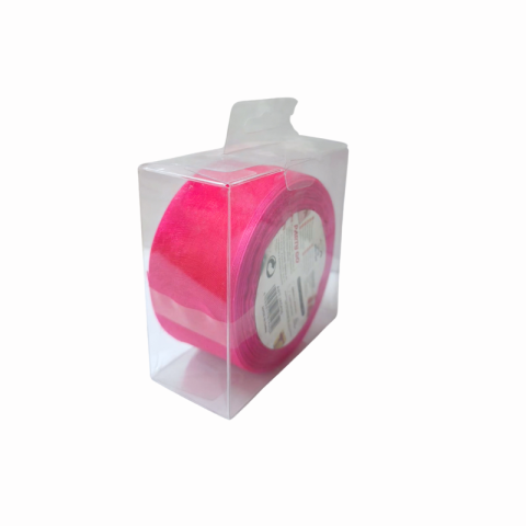 Funde și panglici - Panglica satin 3.8 cm x 25 m roz Party Go