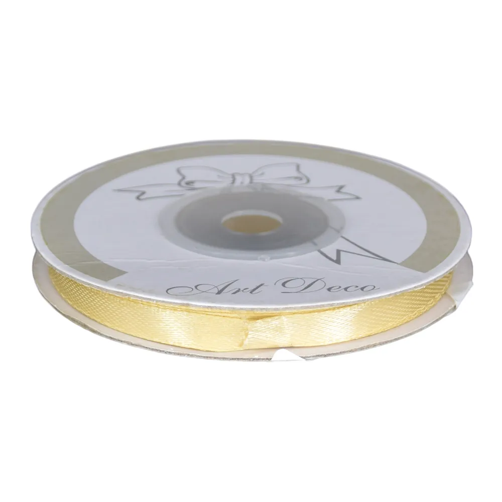 Noutăți Librăria Compas - Rola panglica satin nisipiu 6 mm x 25 m Art Deco