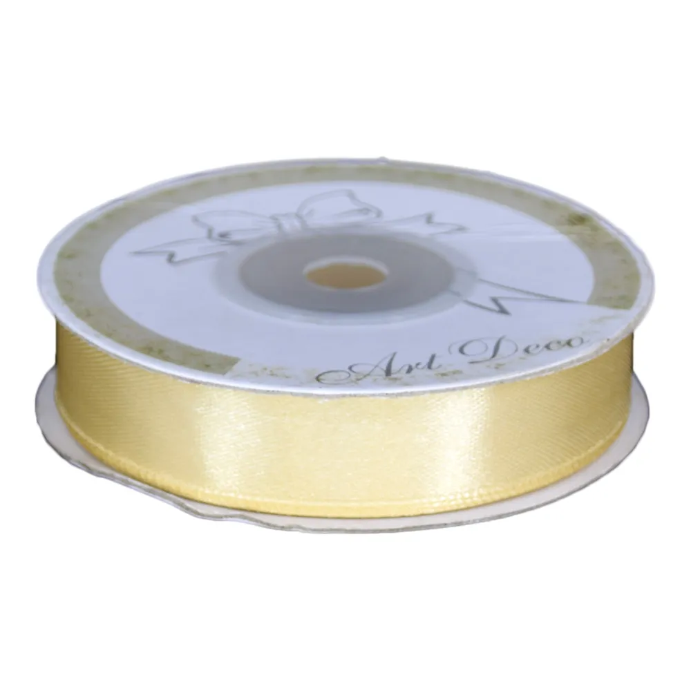 Funde și panglici - Rola panglica satin auriu 15 mm x 25 m Art Deco