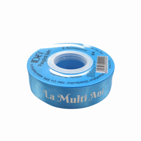 Noutăți Librăria Compas - Panglica satin La Multi Ani 2.5cm x 22 m albastru