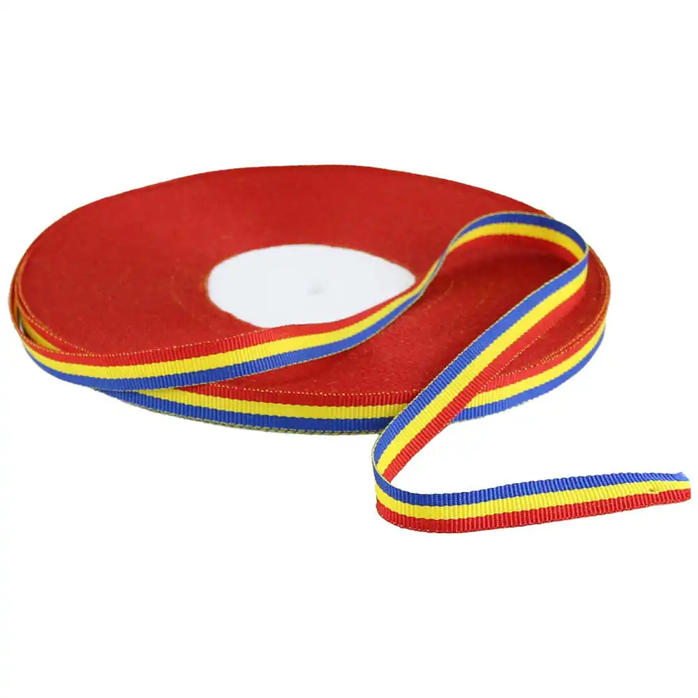 Accesorii pentru impachetat - Rola panglica tricolor 1 cm