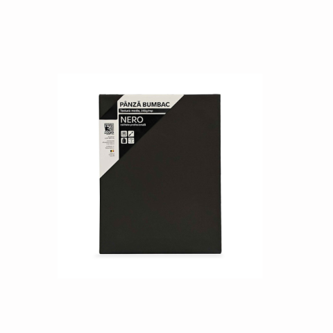 Pânze pictură - Panza pictura neagra pe sasiu 18x24cm Nero Lucas Art