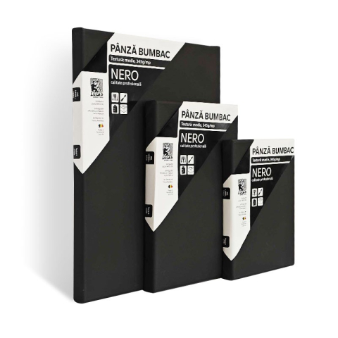 Panza pictura neagra pe sasiu Nero 20x30 cm Lucas Art [1]