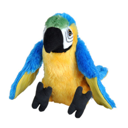 Jucării de pluș - Jucarie de plus Papagal Macaw Albastru 20 cm Wild Republic