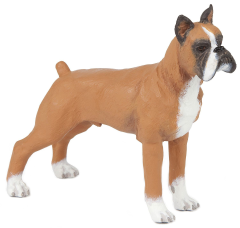Jucării și jocuri - Figurina caine Boxer 7.5 cm Papo