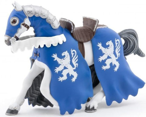 Noutăți Librăria Compas - Figurina cal cu armura albastra 14.5 cm Papo