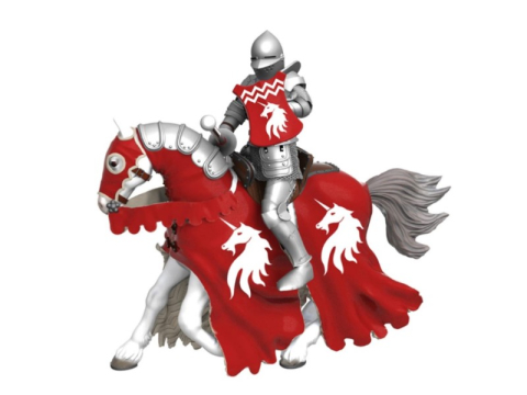 PAPO FIGURINA CAL CU ARMURA ROSIE [1]