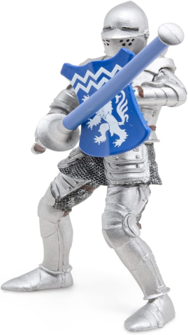 Noutăți Librăria Compas - Figurina cavaler cu sulita si scut albastru 9.5 cm Papo