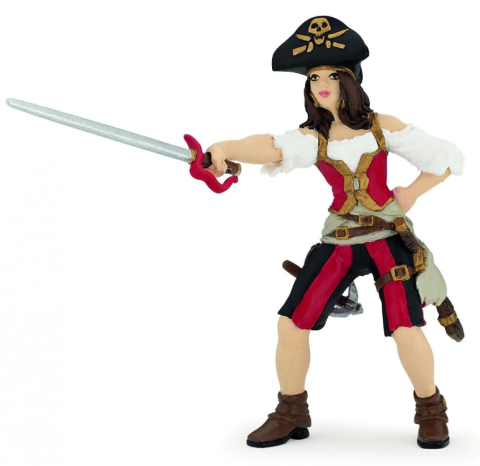 Noutăți Librăria Compas - Figurina femeie pirat bruneta 10 cm Papo