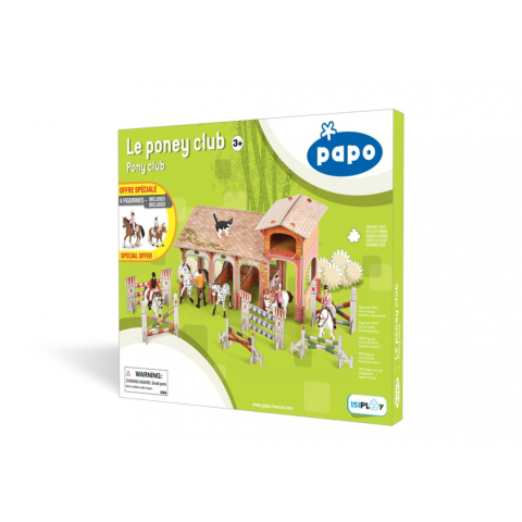 PAPO FIGURINA SET PONEY CLUB-BOXA CARTON+4 FIGURINE [1]
