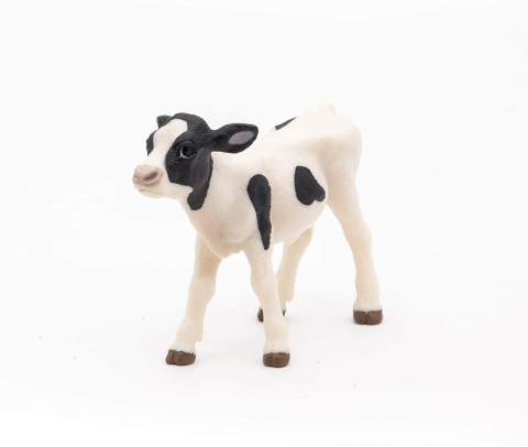 Figurine - PAPO FIGURINA VITEL ALB CU NEGRU