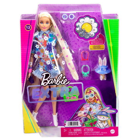 Păpuși și accesorii - PAPUSA BARBIE EXTRA FLOWER POWER