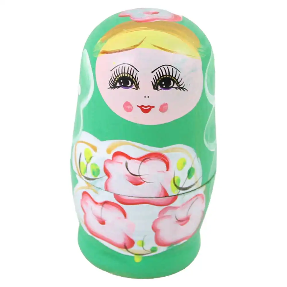 Papusa Matrioska din lemn 11 cm culori diferite [2]
