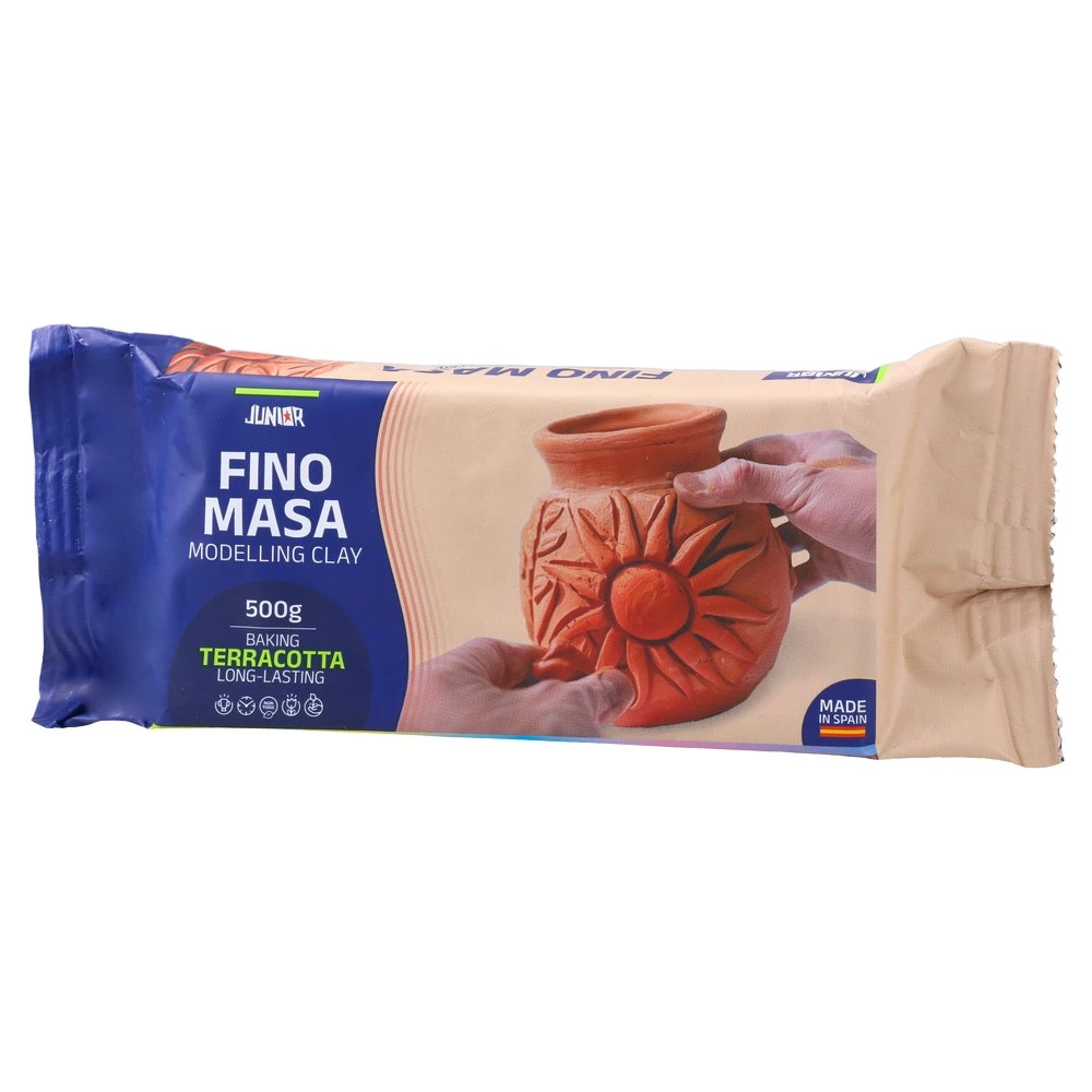 Lut și pastă modelaj - Pasta modelaj Fino 500 g teracota Junior
