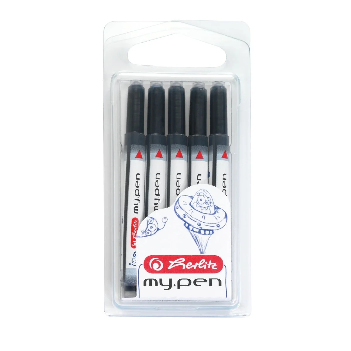 Mine și rezerve - Patroane My.Pen 5 buc/set cerneala albastra Herlitz