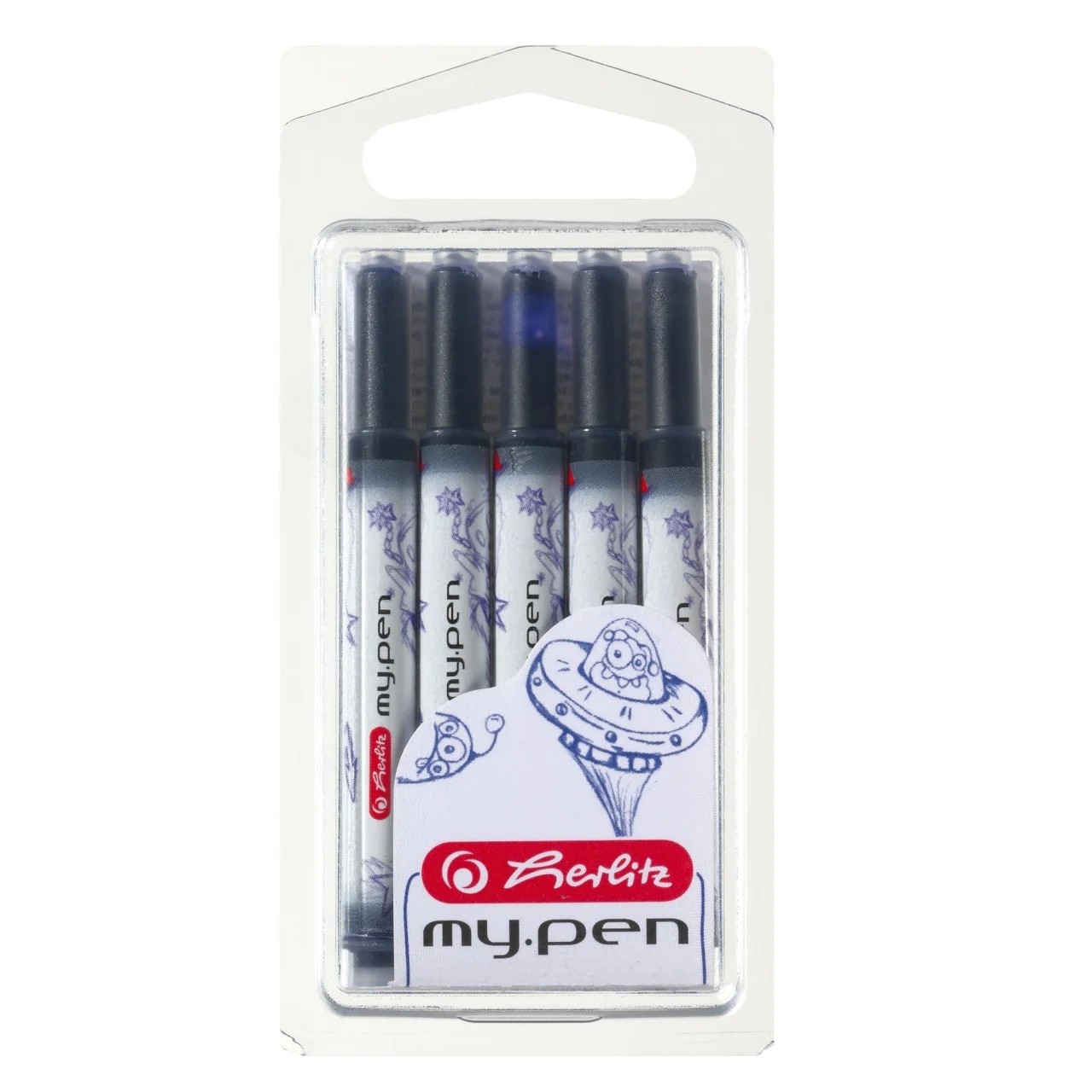 Mine și rezerve - Patroane my.pen albastru 5 buc/blister Herlitz