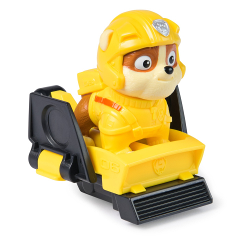 PATRULA CATELUSILOR ACTION PUPS SET VEHICUL DE SALVARE HOVERBOARD SI FIGURINA RUBBLE 5 CM [6]