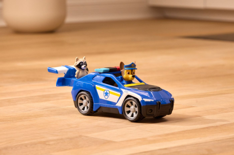 Figurine - PATRULA CATELUSILOR CAUTARE SI SALVARE SET FIGURINA CHASE SI VEHICUL MASINA DE POLITIE