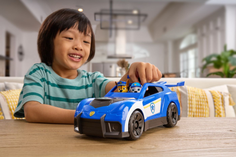 PATRULA CATELUSILOR CAUTARE SI SALVARE SET MASINUTA DE SALVARE CU LUMINI SI SUNETE CRUISER SI FIGURINA CHASE [5]