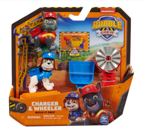 Jucării și jocuri - Set de joaca Paw Patrol Rubble & Crew Charger si Wheeler