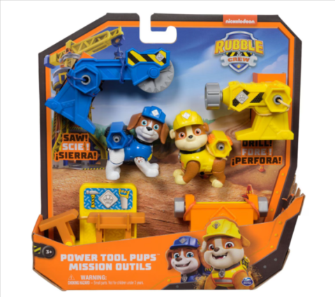 Noutăți Librăria Compas - Set de joaca Paw Patrol Rubble Crew Echipa cu unelte de putere in misiune