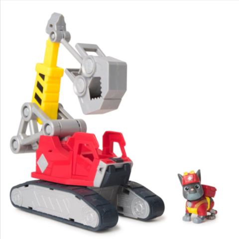 Set figurina si vehicul Paw Patrol Rubble Crew Charger cu excavator [1]