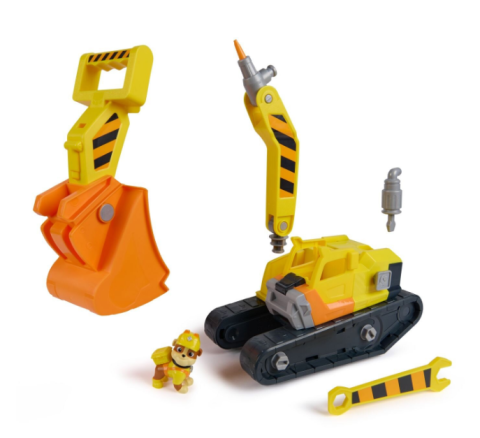 Set figurina si vehicul Paw Patrol Rubble Crew Rubble cu buldozer [1]