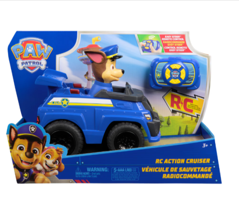 Noutăți Librăria Compas - Masinuta cu telecomanda Paw Patrol Action Cruiser cu figurina Chase