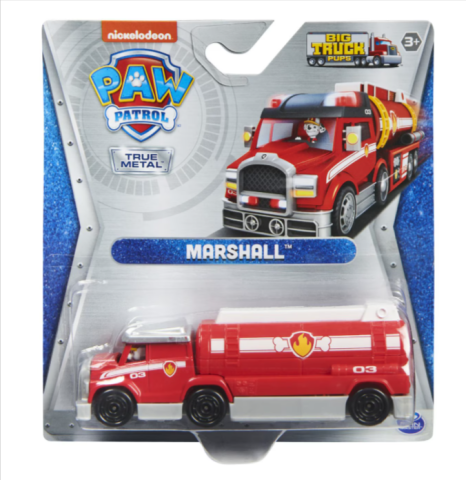 Mașinuțe de jucărie - Masinuta Paw Patrol True Metal Big Truck Pups Camion Marshall