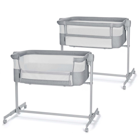 PATUT CO-SLEEPER KINDERKRAFT NESTE UP, FULL LIGHT GREY [1]