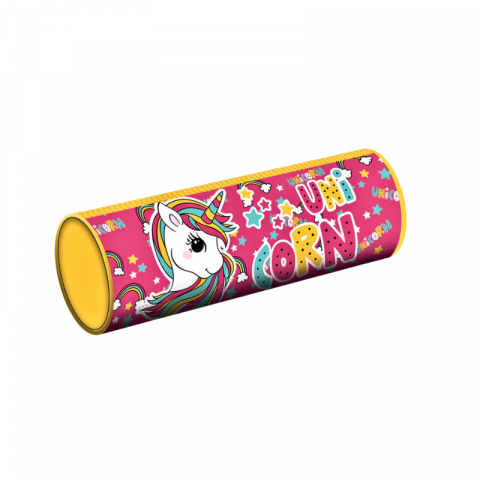 Penare tip etui - Penar borsetă unicorn 1 compartiment S-Cool fete