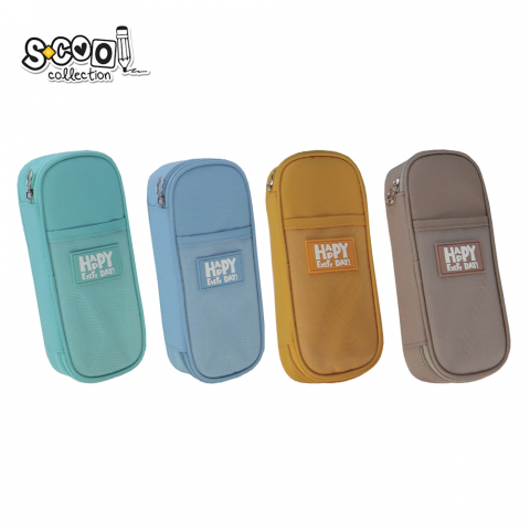 Noutăți Librăria Compas - Penar borseta S-Cool Urban Happy 1 compartiment culori diverse 22x9x5.5 cm