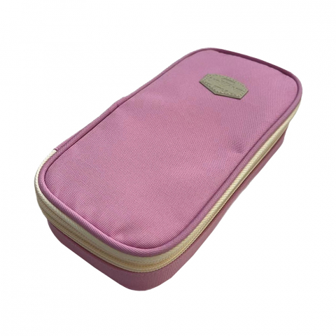 Noutăți Librăria Compas - Penar borseta S-Cool Urban 2 compartimente Pink 21x6.5x11 cm
