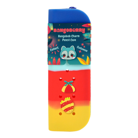 Rechizite școlare - Penar silicon cu pinuri Bangoberry Remy Raccoon 6 x 19.2 x 4.5 cm
