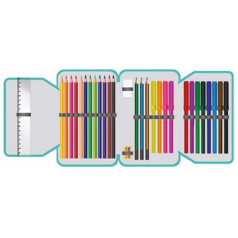 Penar echipat 1 compartiment 2 extensii 32 piese Basketball S-Cool [1]