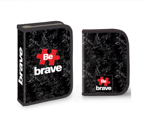 Noutăți Librăria Compas - Penar echipat 1 compartiment 2 extensii 32 piese Be Brave S-Cool