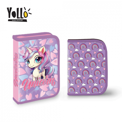Noutăți Librăria Compas - Penar echipat 1 fermoar 2 extensii 30 piese Unicorn YOLLO