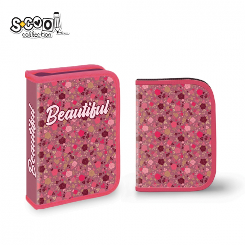Noutăți Librăria Compas - Penar echipat 1 compartiment 2 extensii 32 piese Beautiful S-Cool