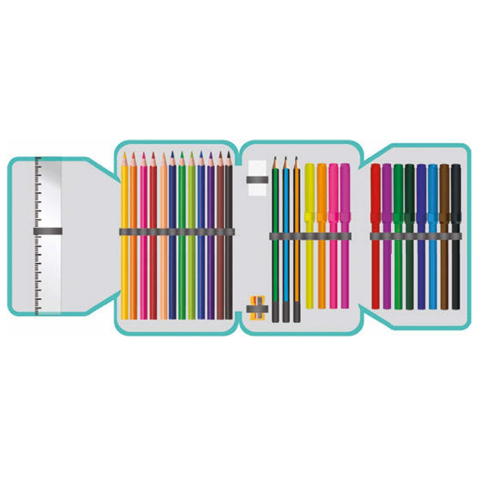 Penar echipat 1 compartiment 2 extensii 32 piese Kitty Love S-Cool [3]