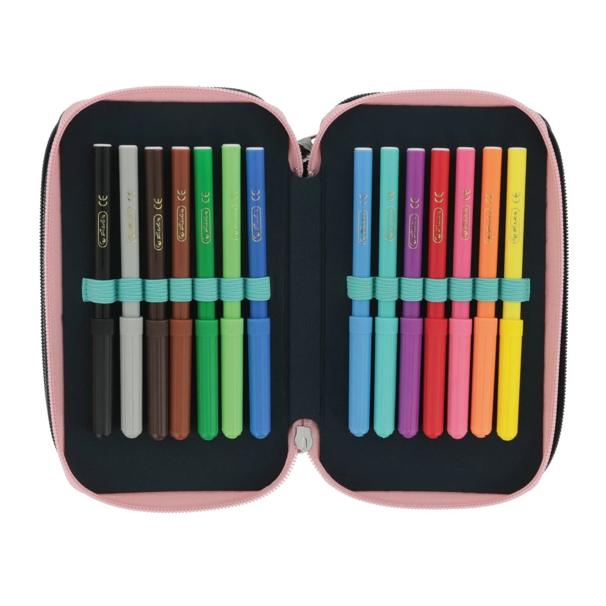 Penar echipat 31 piese 3 compartimente motiv Fancy Peacock Herlitz [6]
