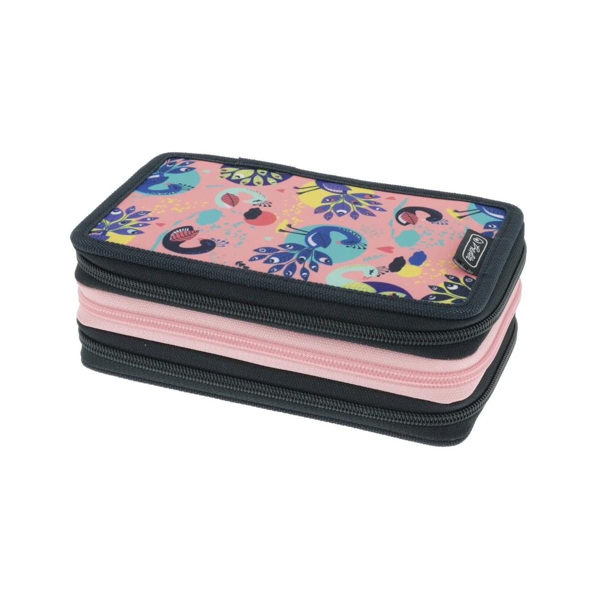 Penare echipate - Penar echipat 31 piese 3 compartimente motiv Fancy Peacock Herlitz