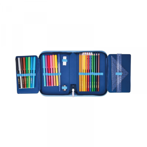 Penar echipat Herlitz albastru 31 piese 2 clape Cosmic Explorer [1]