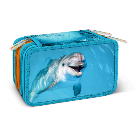 Penar echipat Animale cu 3 fermoare 13 x 20 x 6.5 cm modele diferite [4]