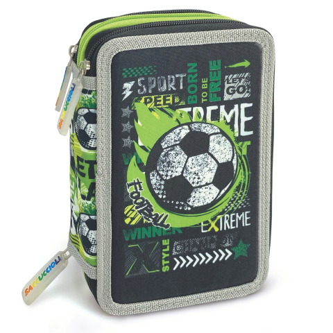 Penar echipat - colectia pentru baieti cu 3 fermoare 13 x 20 x 6.5 cm [6]