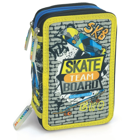 Penar echipat - colectia pentru baieti cu 3 fermoare 13 x 20 x 6.5 cm [2]