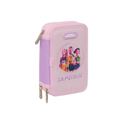 Penare - Penar echipat K-Pop Demon Hunters Iconic cu 3 compartimente 37 piese 12.5x19.5x5.5 cm